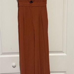 Trixxi Terracotta Wide Leg Jumpsuit